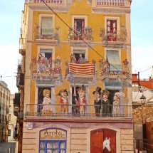 Painted building in Tarragona